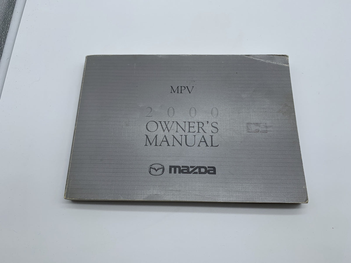 2000 Mazda MPV Owners Manual with Case OEM R01B02015