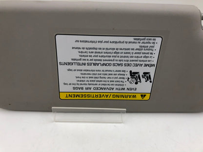2017-2018 Kia Forte Passenger Sun Visor Gray OEM C02B24014