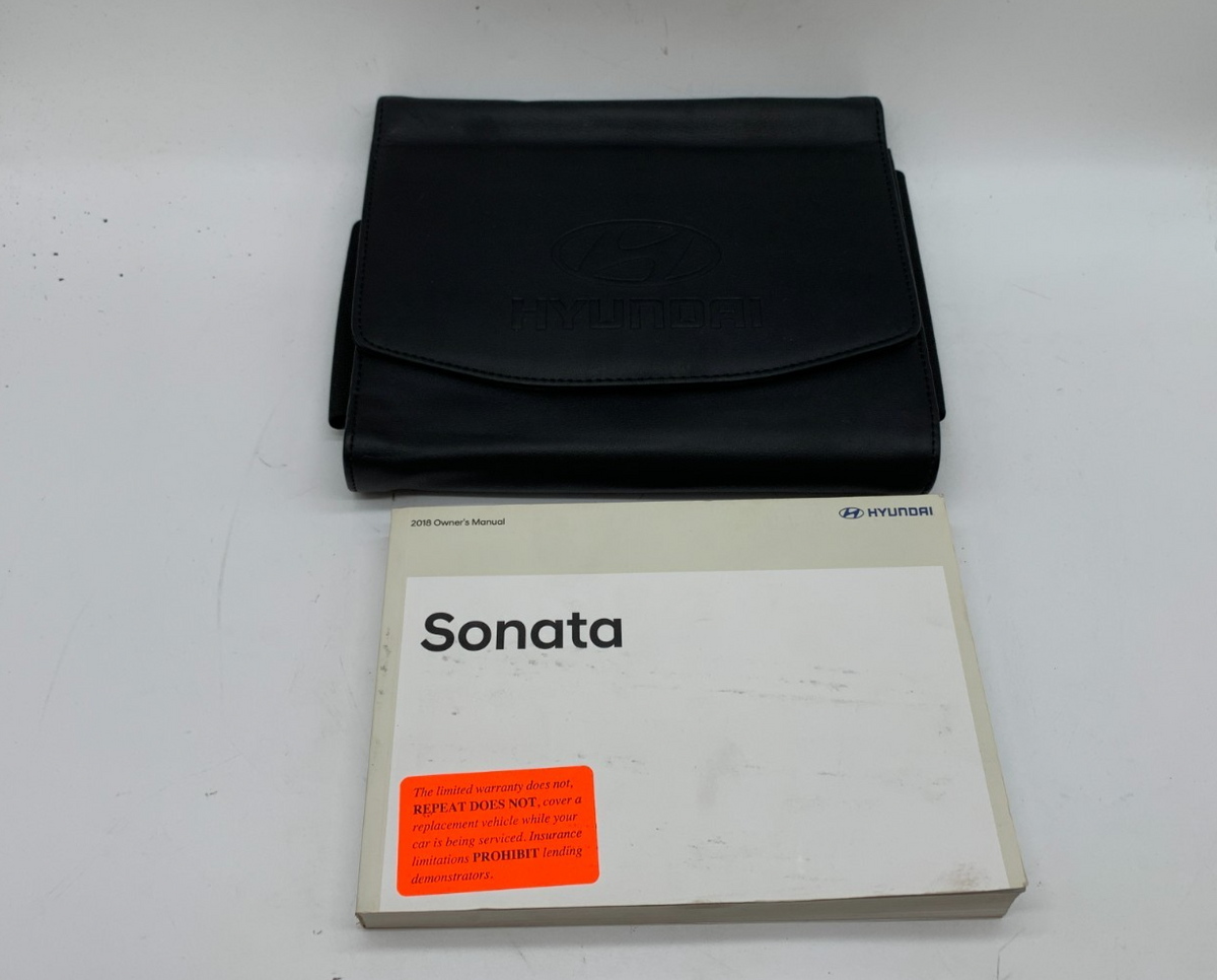 2018 Hyundai Sonata Owners Manual with Case OEM R01B18019