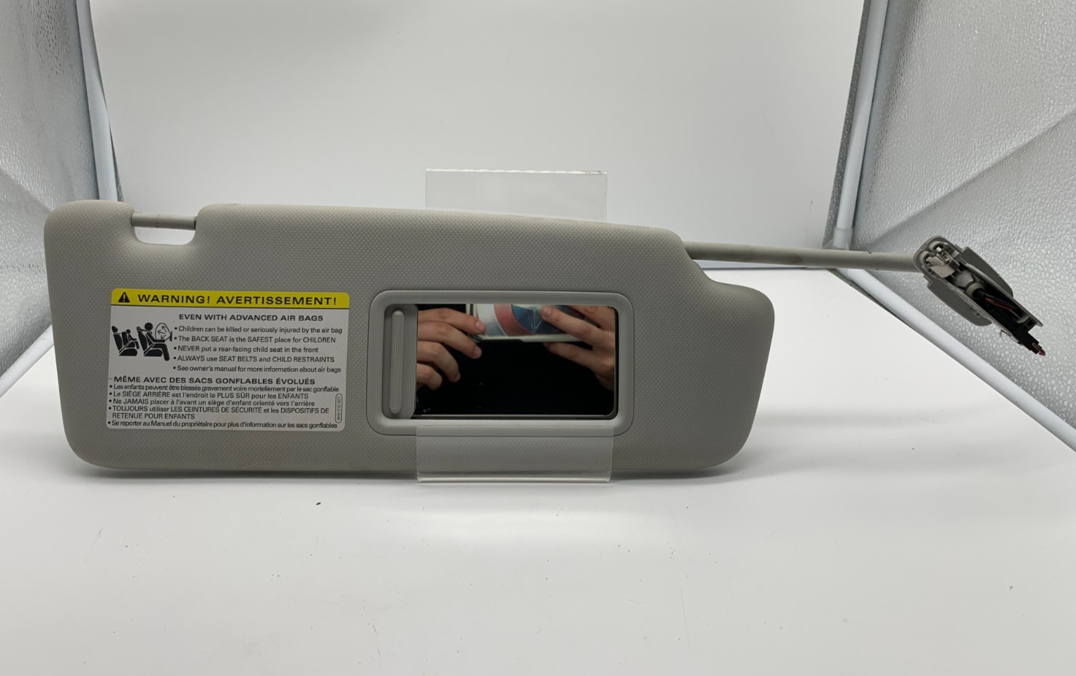 2009-2012 Audi A4 Passenger Sun Visor Gray Illuminated OEM B04B43010
