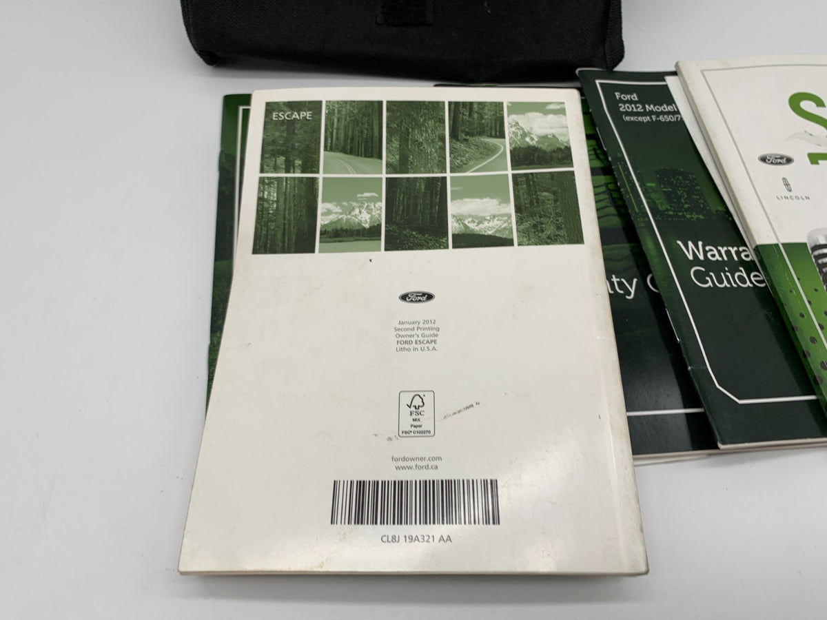 2013 Ford Escape Owners Manual Set with Case OEM C02B29030