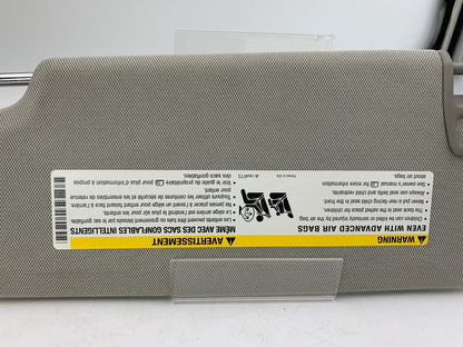 2013-2016 Chevrolet Malibu Passenger Sun Visor Gray Illuminated OEM B02B19064
