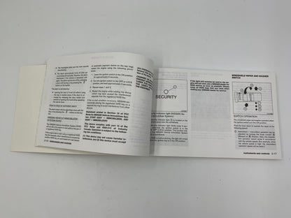 2004 Nissan Maxima Owners Manual with Case OEM C04B41022