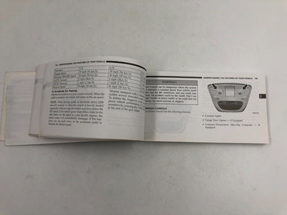 2005 Dodge Durango Owners Manual OEM E03B57007