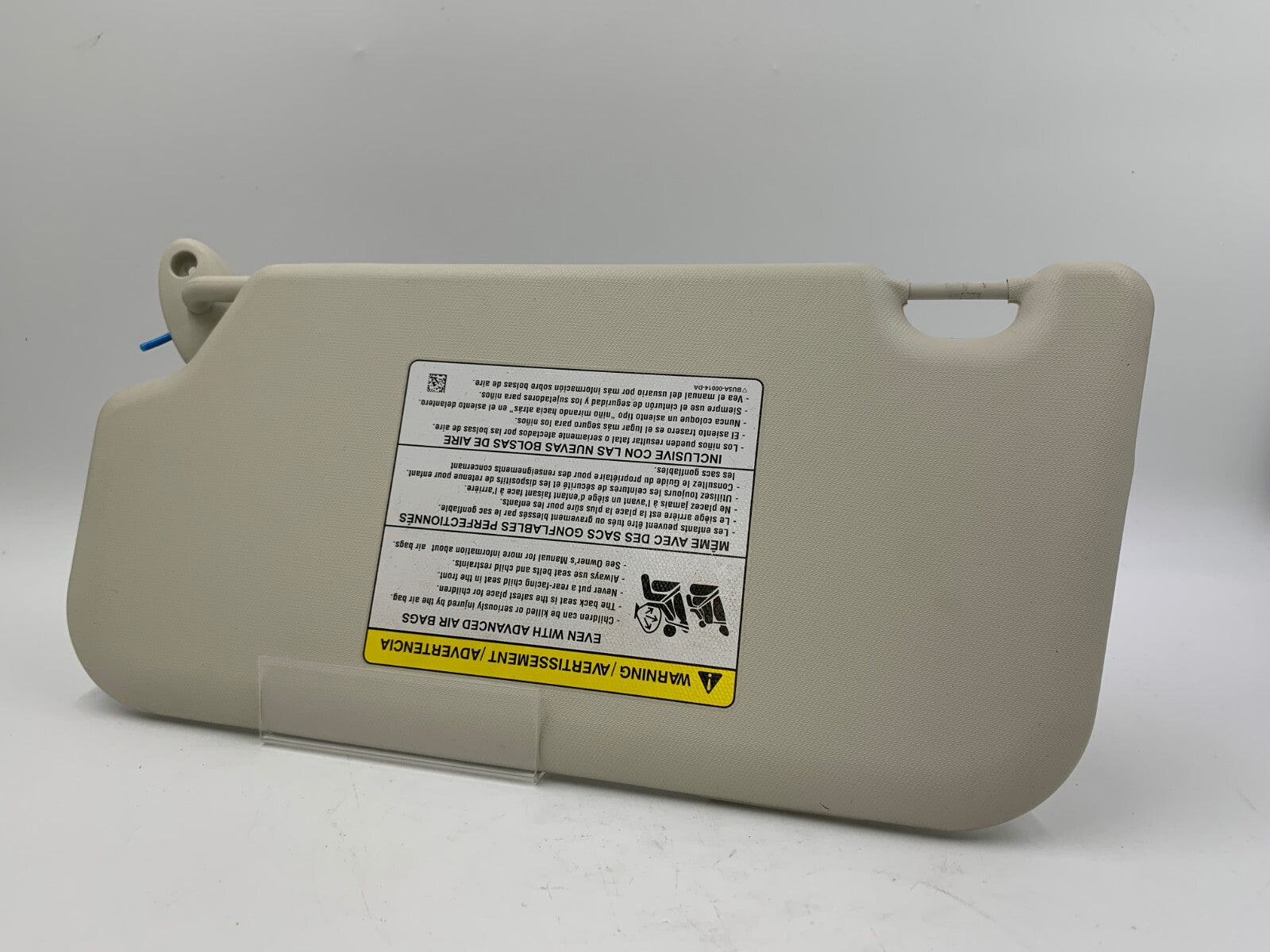 2012-2013 Ford Focus Passenger Sun Visor Gray OEM D03B61005