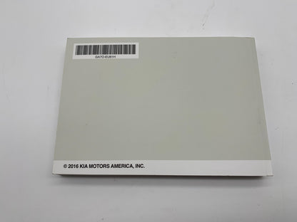 2016 Kia Optima Sedan Owners Manual Set with Case OEM C01B28008