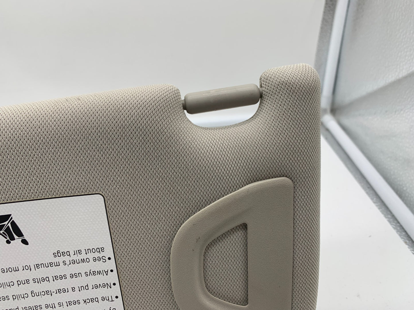 2011-2013 Infiniti M37 Passenger Sun Visor Illuminated Gray OEM A02B48067