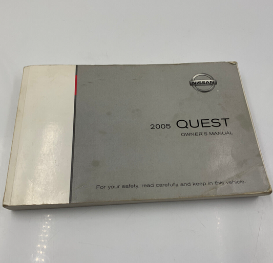 2005 Nissan Quest Owners Manual OEM D03B36050
