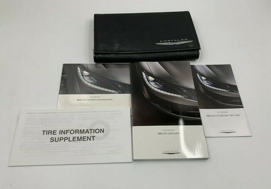 2015 Chrysler 200 Owners Manual with Case OEM C03B68011