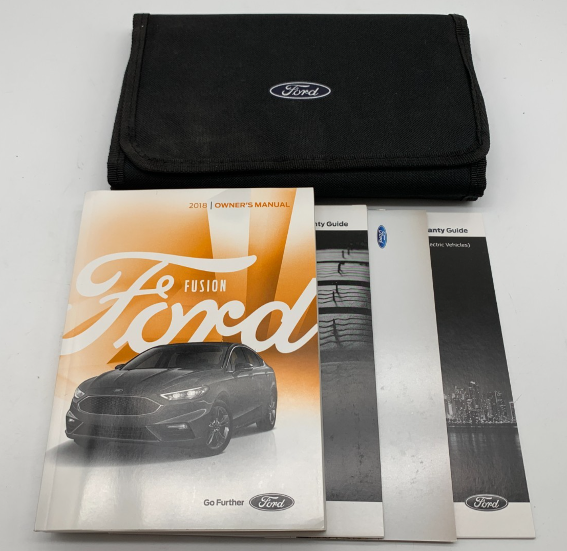2018 Ford Fusion Owners Manual Set with Case OEM A04B08022