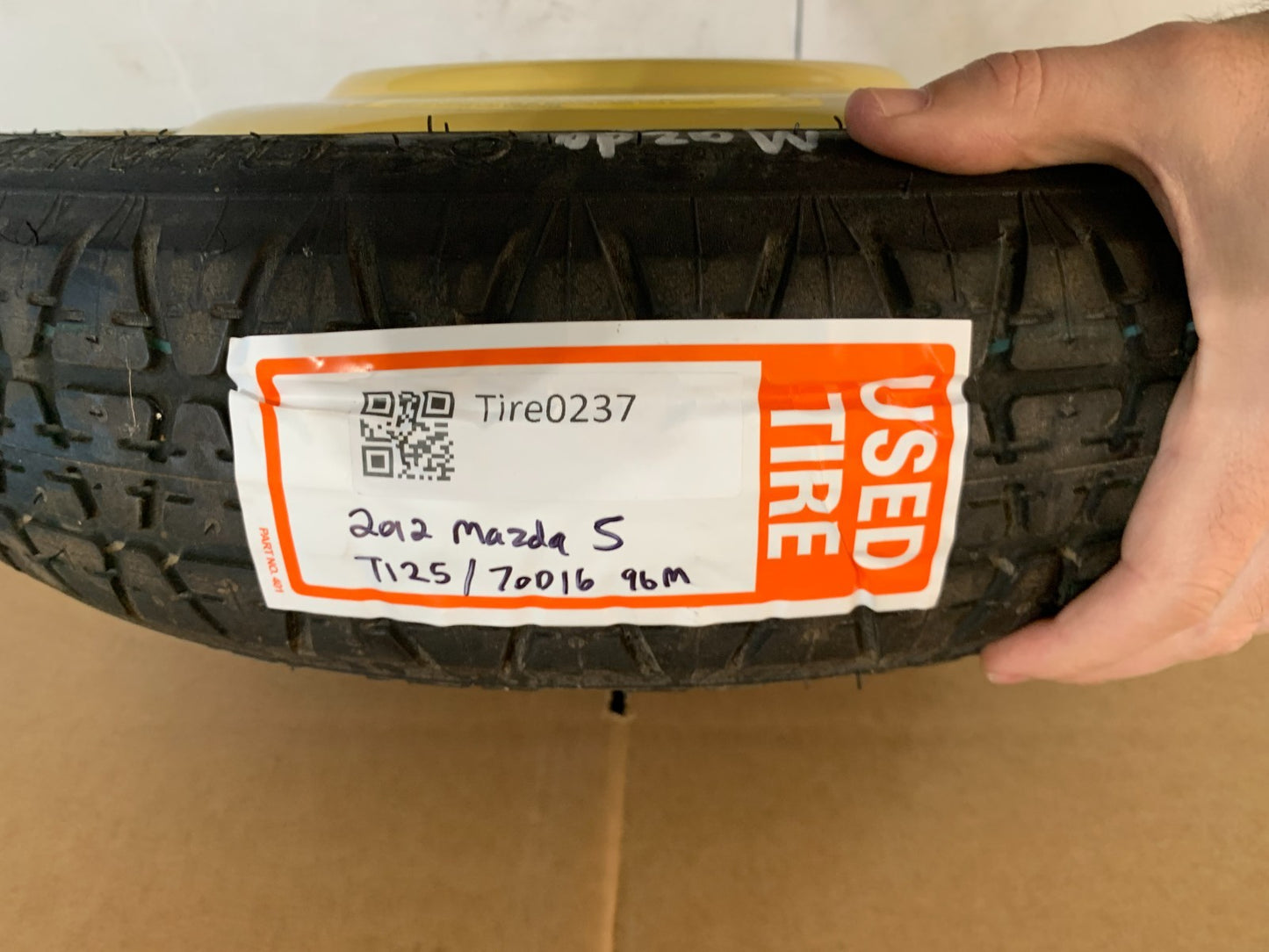 2006-2017 Mazda 5 Mazda5 16" Spare Tire Wheel Compact Donut T125/70D16 OEM