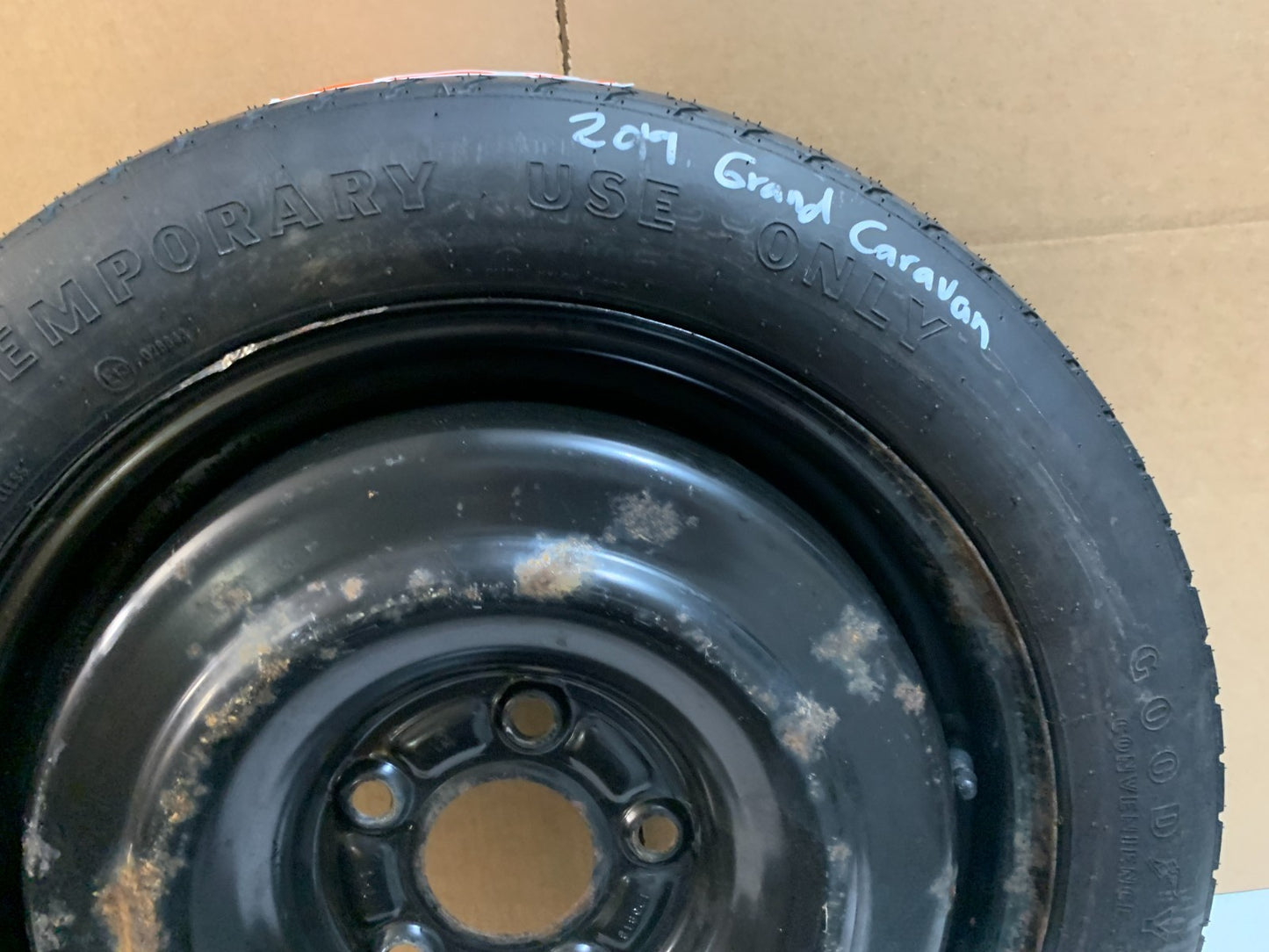 2012-2020 Dodge Grand Caravan 17" Spare Tire Compact Donut T145/80D17 Spare