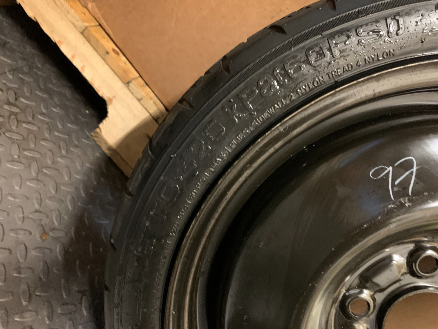 2015-2019 Nissan Sentra 16" Spare Tire Wheel Compact Donut T125/70D16 Maxxis