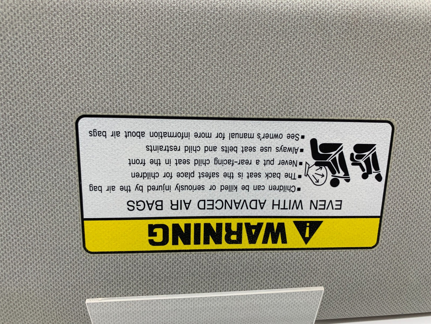 2014-2016 Hyundai Sonata Driver Sun Visor Gray Illuminated OEM C03B66013