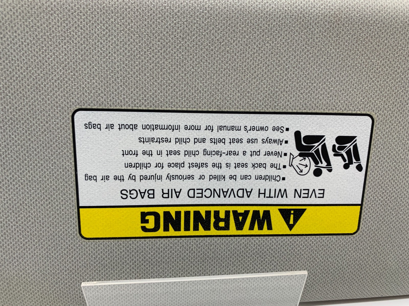 2014-2016 Hyundai Sonata Driver Sun Visor Gray Illuminated OEM C03B66013