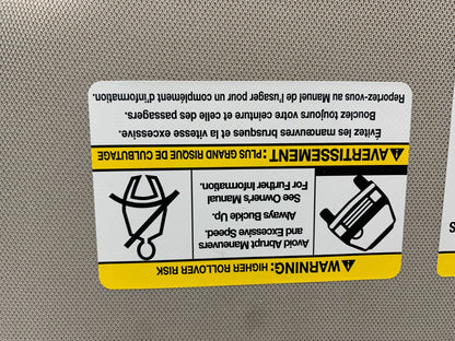 2013-2018 Nissan Pathfinder Driver Sun Visor Illumination Gray OEM C01B51013