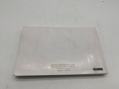 2011 Nissan Sentra Owners Manual OEM R01B23011