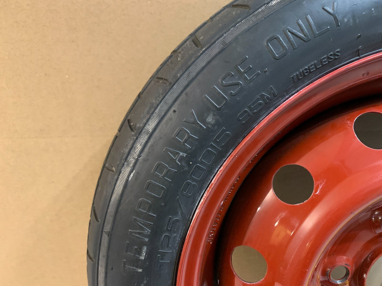 2013-2020 Hyundai Elantra 15" Spare Tire Compact Donut T125/80D15