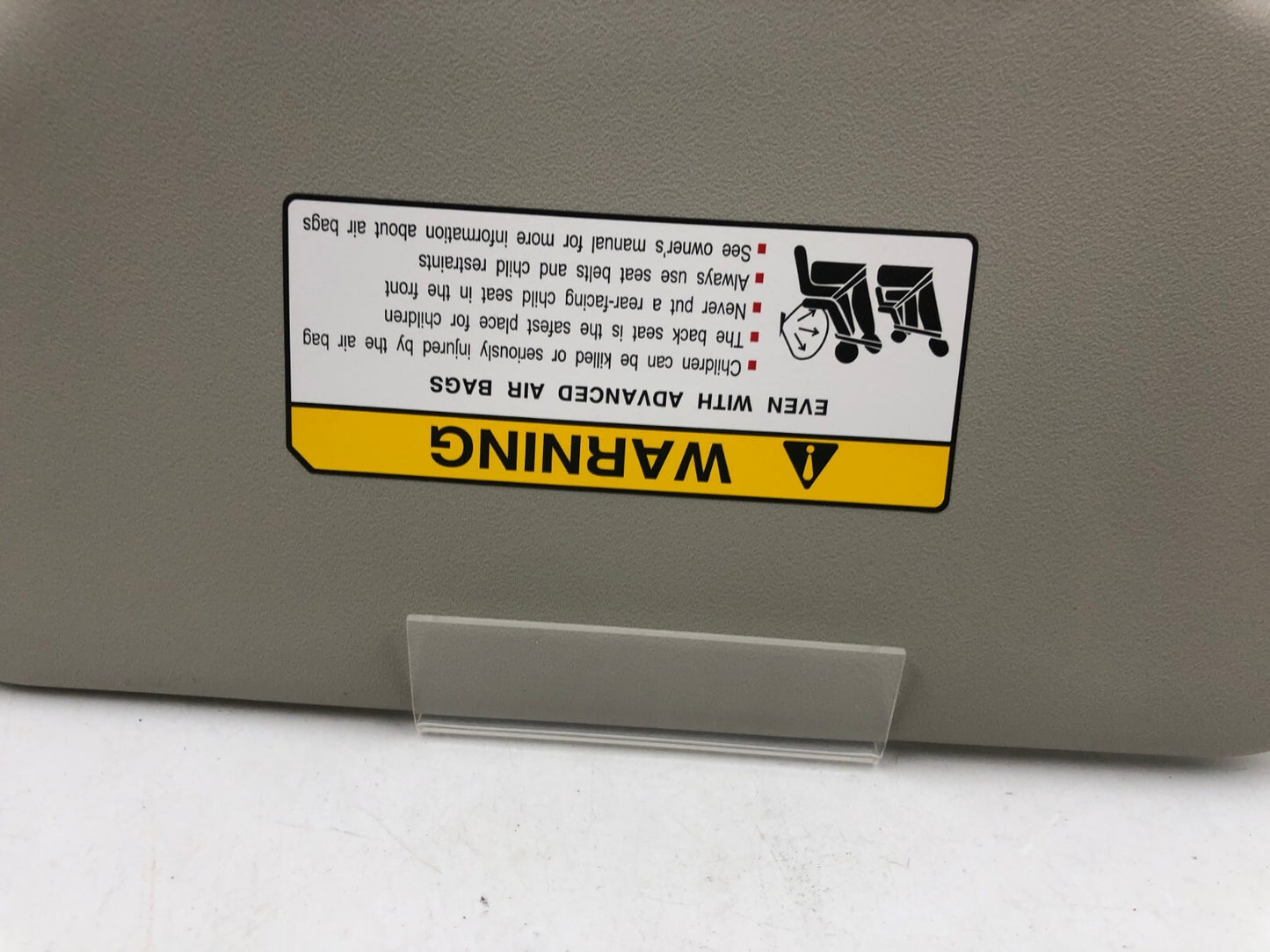 2014-2019 Mitsubishi Mirage Passenger Sun Visor Gray OEM D04B10034