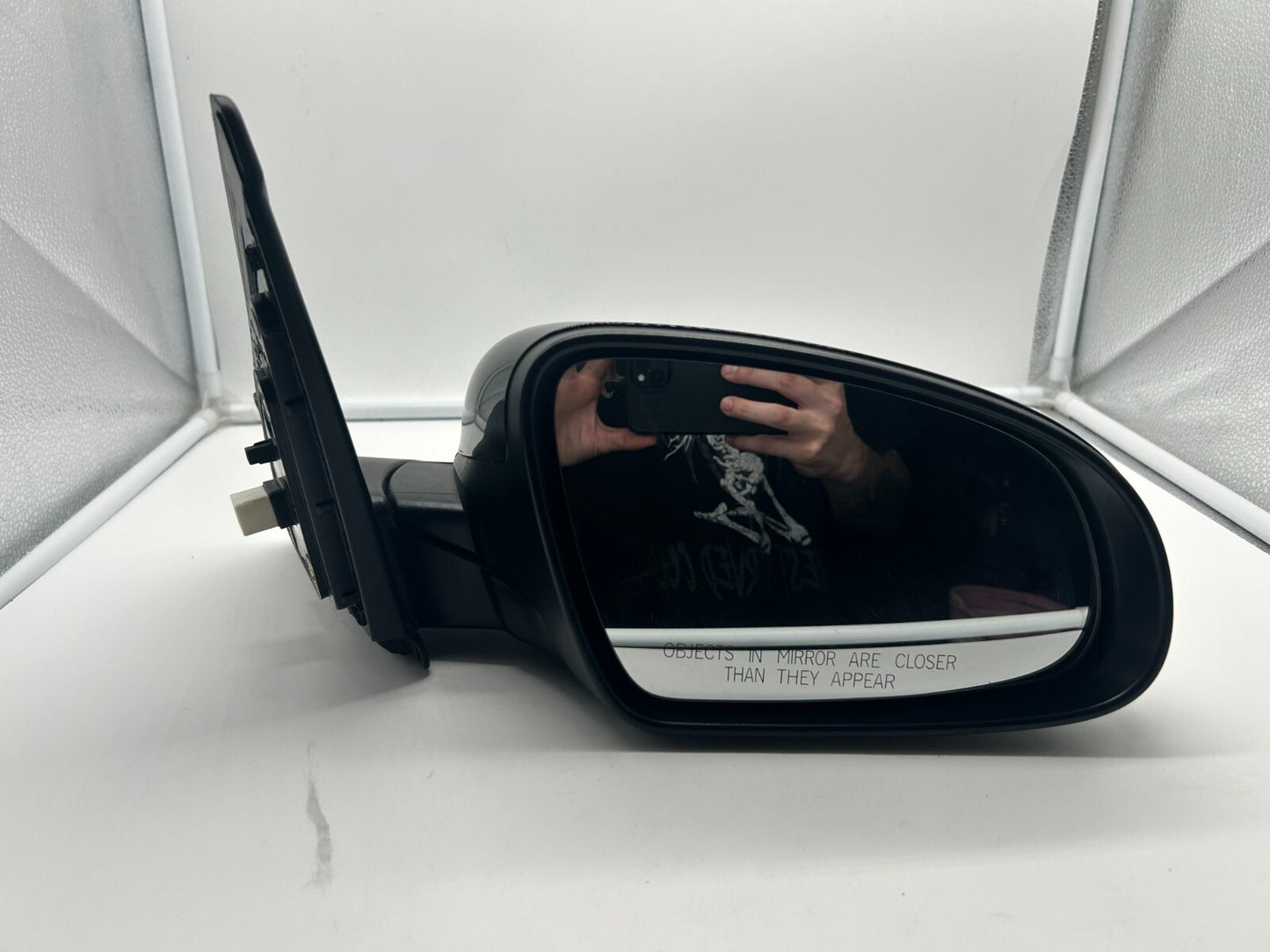 2018-2021 Hyundai Kona Passenger Side View Power Door Mirror Black BSA E02B42011
