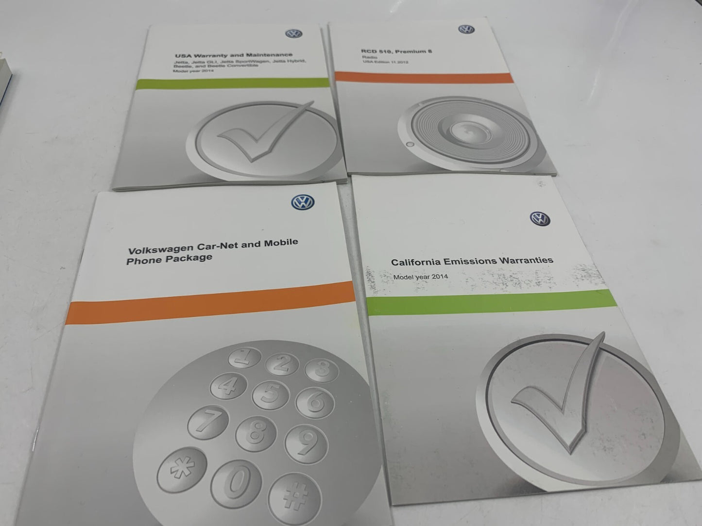 2014 Volkswagen Jetta Owners Manual Set with Case OEM C03B06051