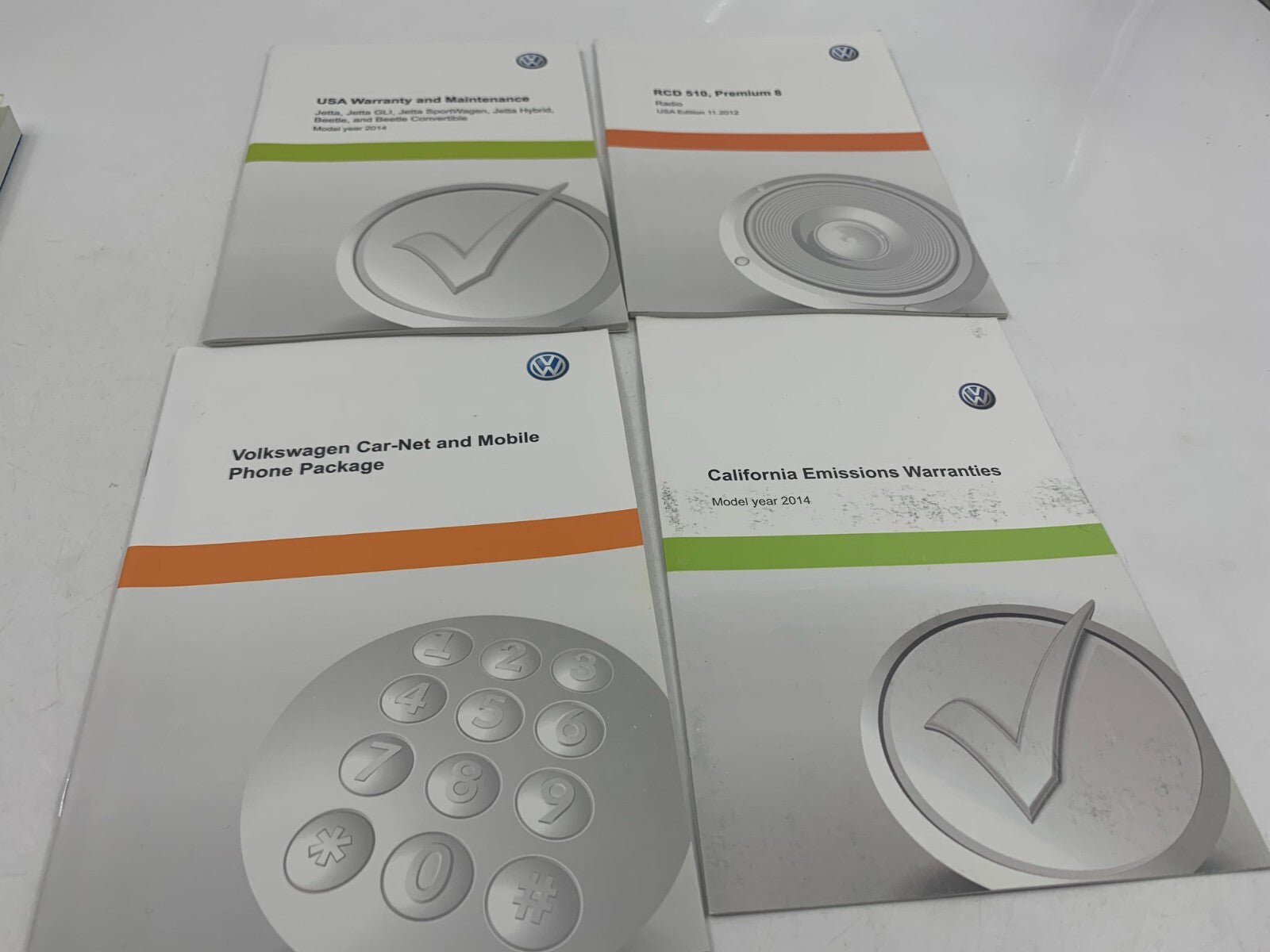 2014 Volkswagen Jetta Owners Manual Set with Case OEM C03B06051