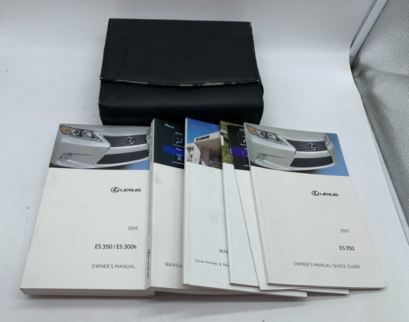 2015 Lexus ES350 ES 330h Owners Manual Set with Case OEM B03B46004