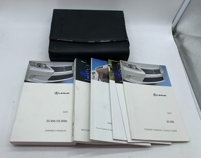 2015 Lexus ES350 ES 330h Owners Manual Set with Case OEM B03B46004