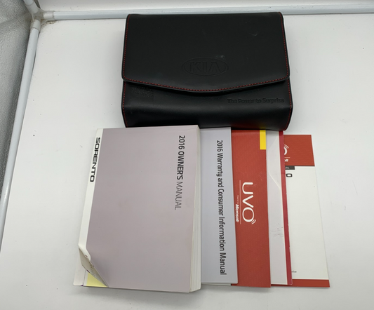 2016 Kia Sorento Owners Manual Set with Case OEM D04B34003