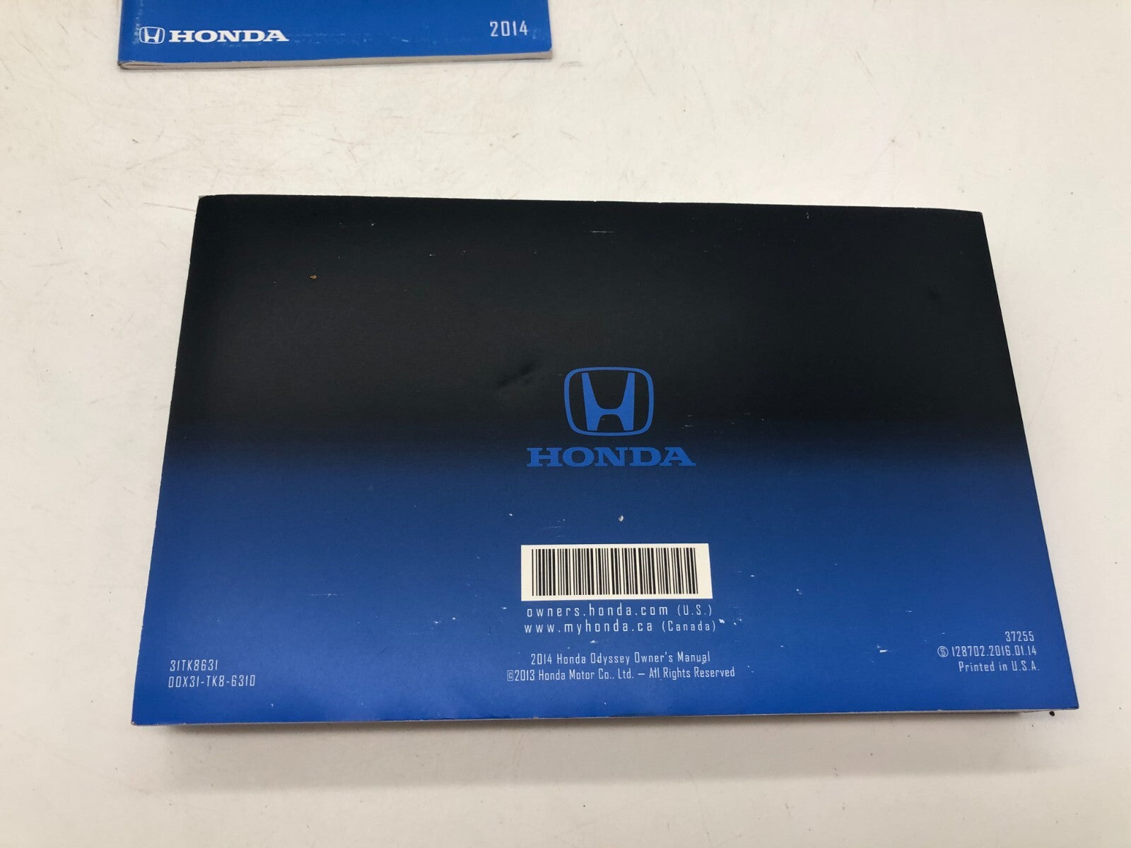 2014 Honda Odyssey Owners Manual Set OEM