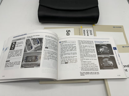 2020 Hyundai Santa FE Sport Owners Manual Set with Case OEM C02B13062