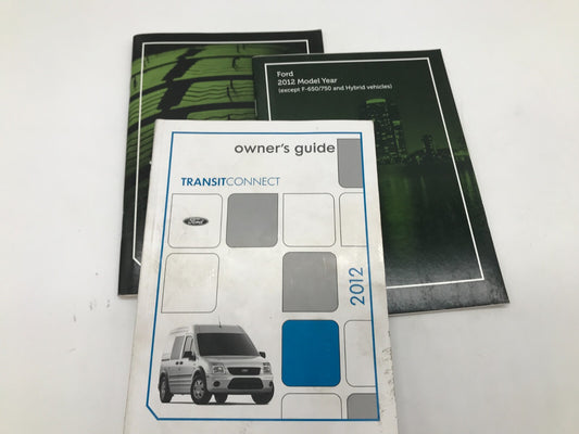 2012 Ford Transit Connect Owners Manual Set OEM A03B50070