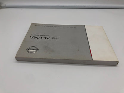 2003 Nissan Altima Owners Manual OEM D01B42007
