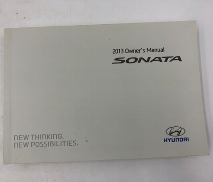2013 Hyundai Sonata Owners Manual OEM A01B21008