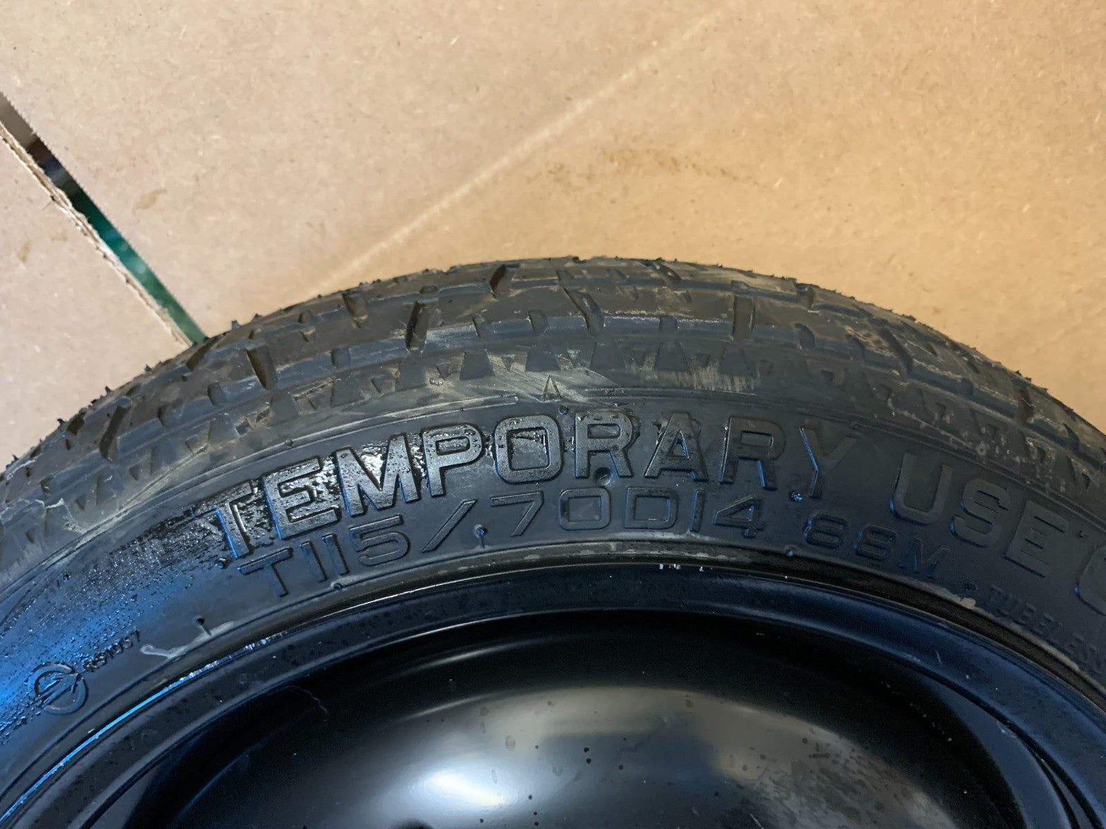 2017-2024 Mitsubishi Mirage 14" Spare Tire Wheel Compact Donut T115/70D14 Maxxis