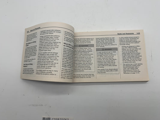 2013 Chevrolet Equinox Owners Manual OEM C03B25063