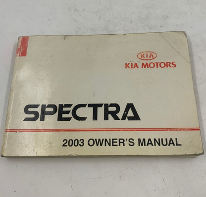 2003 Kia Spectra Owners Manual OEM C03B48012