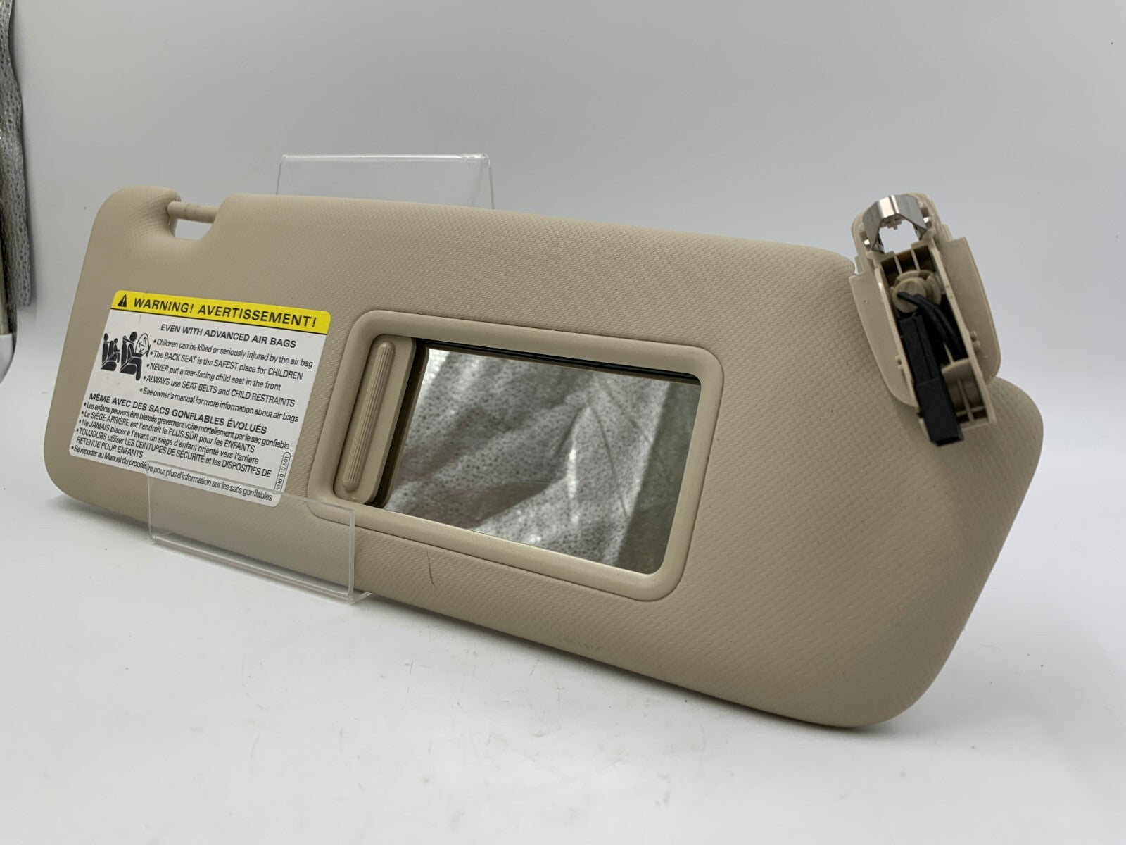 2008-2011 Audi A5 Passenger Sun Visor Beige Illuminated OEM B04B26031