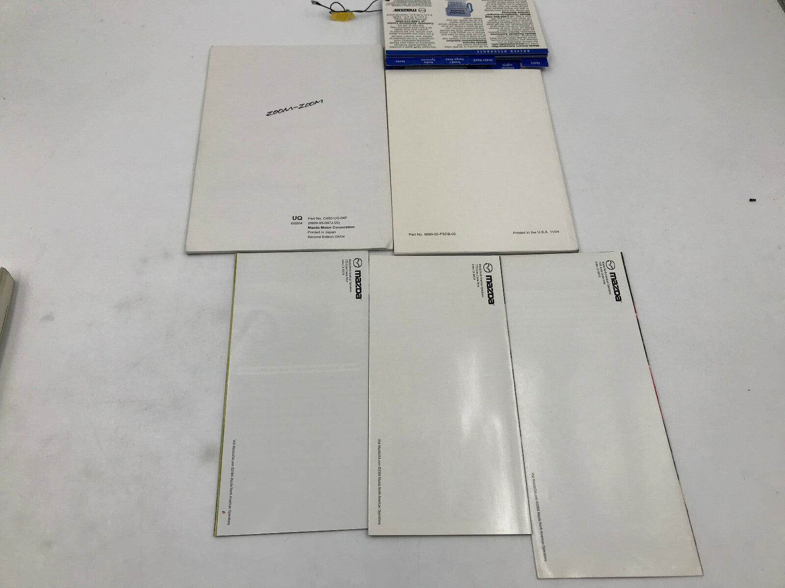 2005 Mazda 3 Owners Manual Set with Case OEM B01B48041