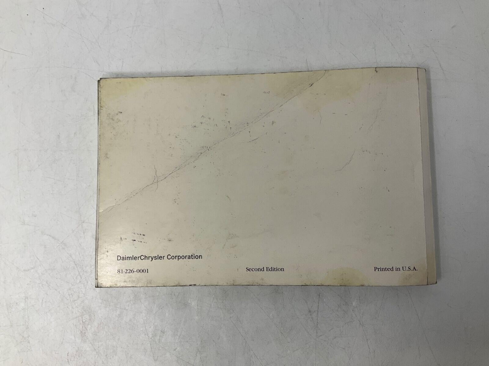 2000 Dodge Intrepid Owners Manual OEM D01B46086