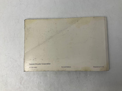 2000 Dodge Intrepid Owners Manual OEM D01B46086