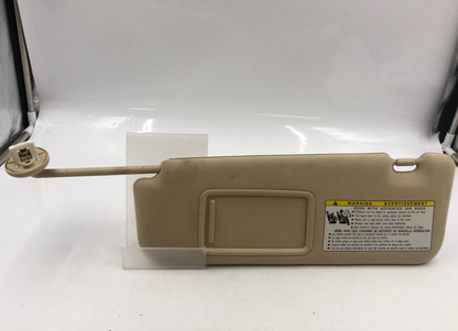 2010-2011 Lexus ES350 Driver Sun Visor Tan Illumination OEM B04B40086