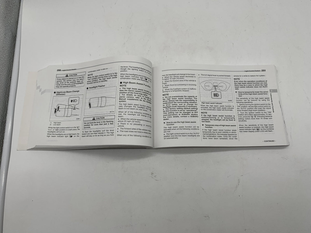 2021 Subaru Legacy Owners Manual Set with Case OEM R01B24033