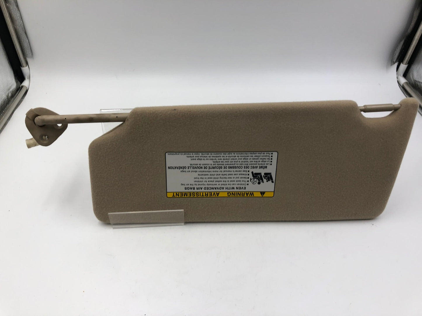 2005-2012 Toyota Avalon Passenger Sun Visor Tan Illuminated OEM A04B12029