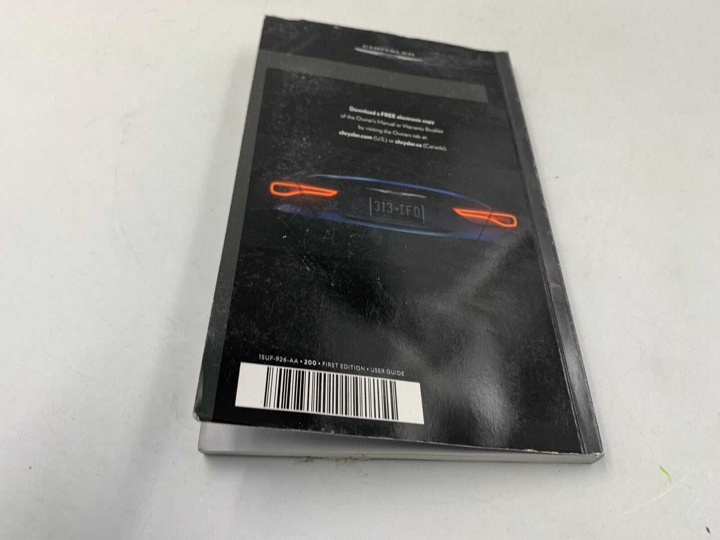 2015 Chrysler 200 Owners Manual OEM C02B17086