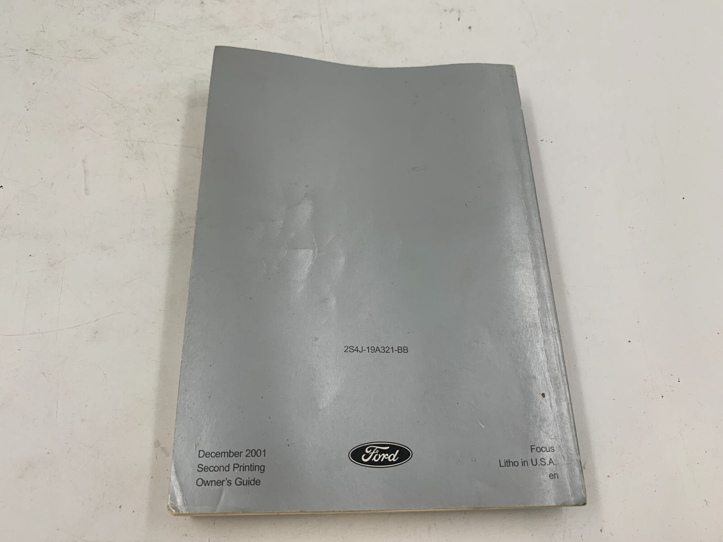 2002 Ford Focus Owners Manual OEM E02B59004