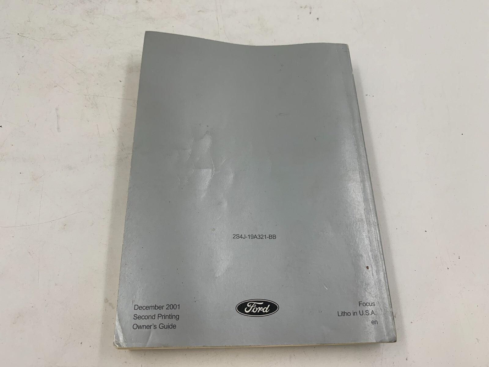2002 Ford Focus Owners Manual OEM E02B59004