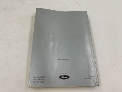 2002 Ford Focus Owners Manual OEM E02B59004