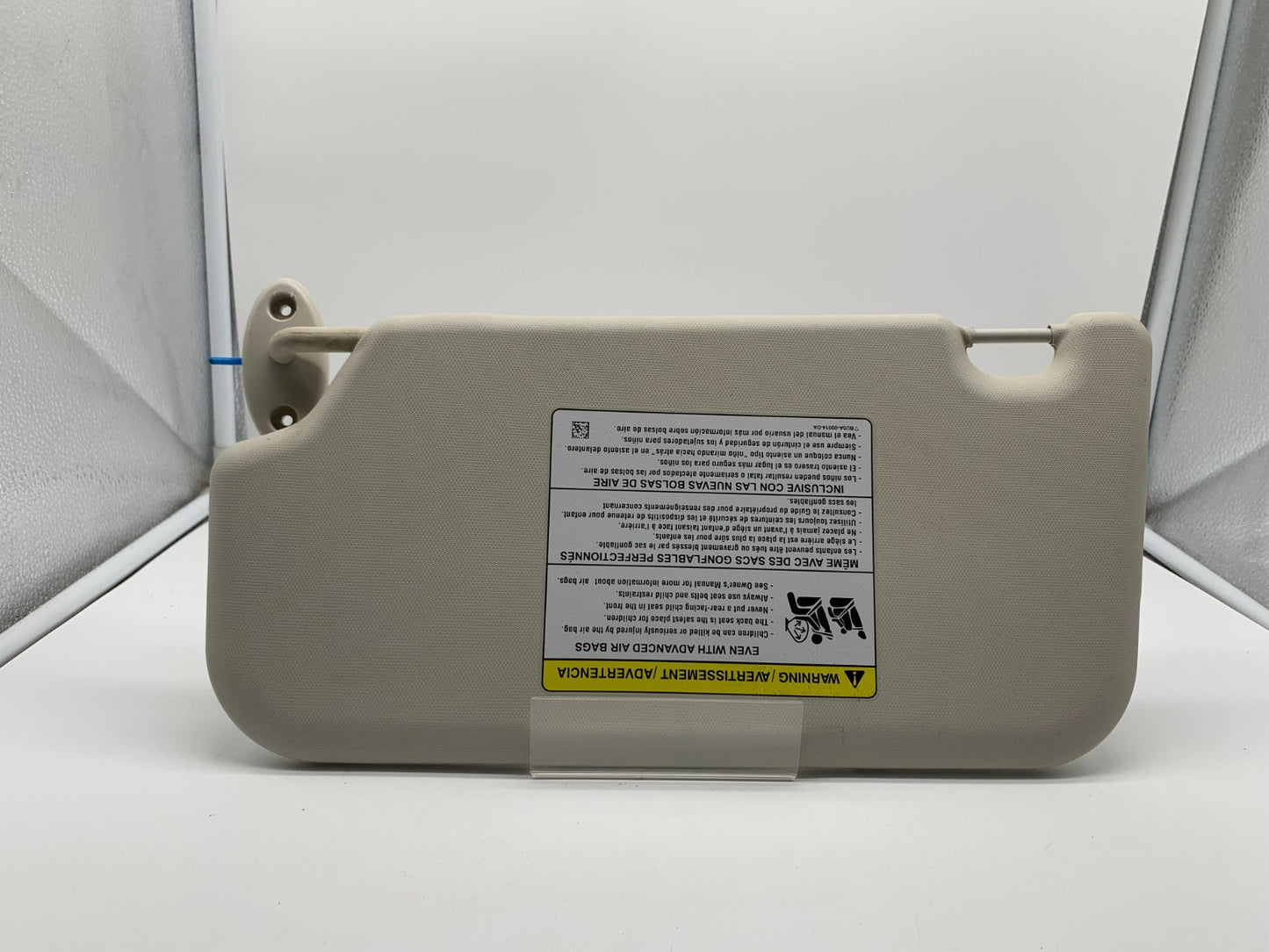 2012-2013 Ford Focus Passenger Sun Visor White OEM B04B43005