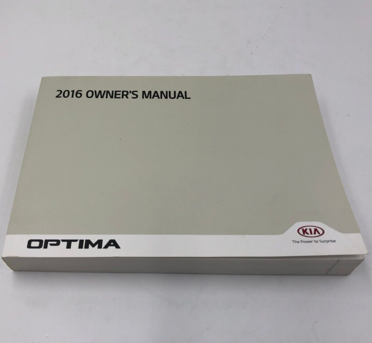 2016 Kia Optima Owners Manual OEM E01B65009